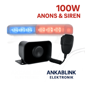 "Anonslu Siren Sistemi | 100W | Ankablink Elektronik"