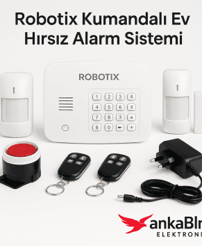 Robotix Kablosuz Ev Alarm Sistemi - Kumandalı Güvenlik Seti