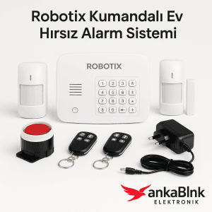 Robotix Kablosuz Ev Alarm Sistemi - Kumandalı Güvenlik Seti